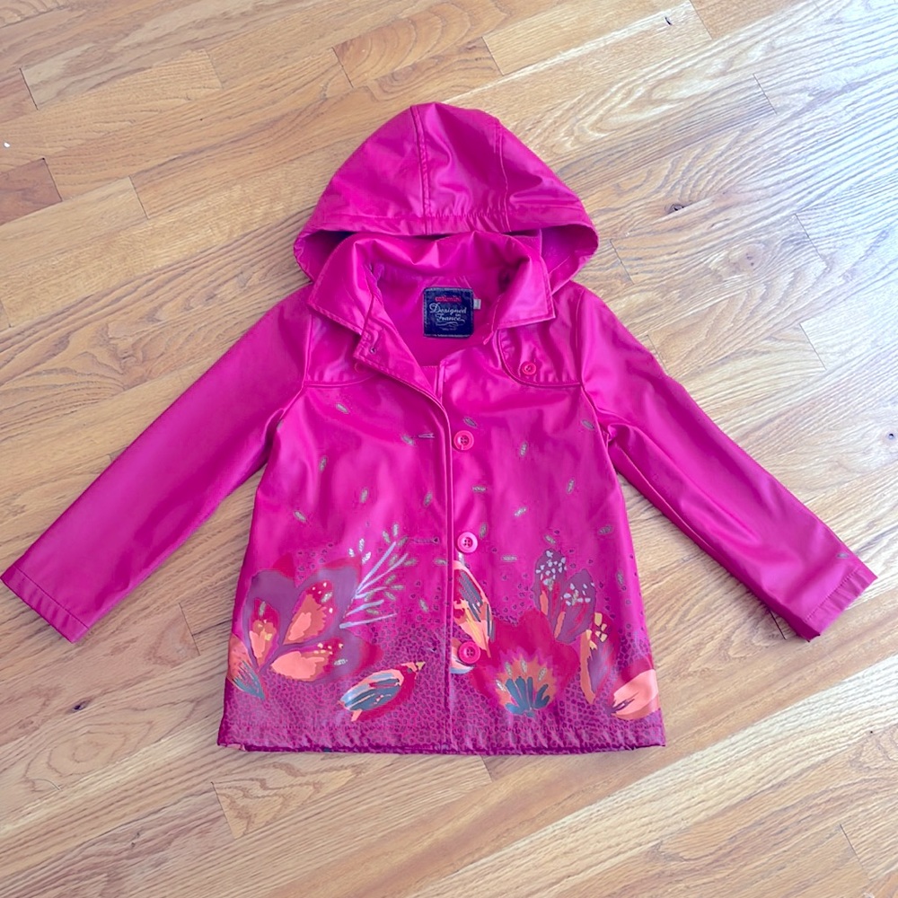 Catimini raincoat fleece inside size 5